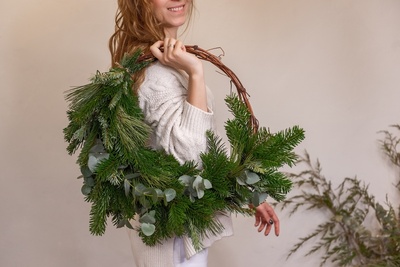 Zelf een kerstkrans maken