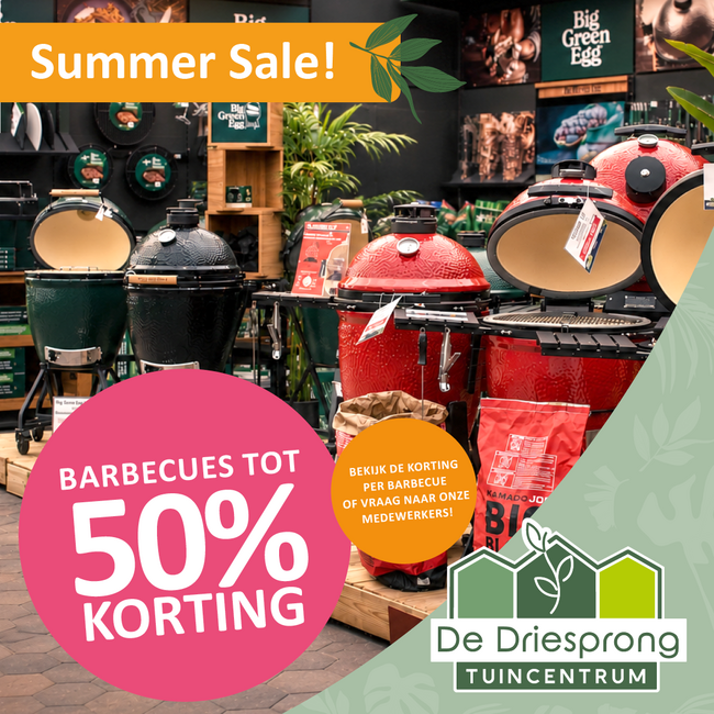 BARBECUES TOT 50% KORTING
